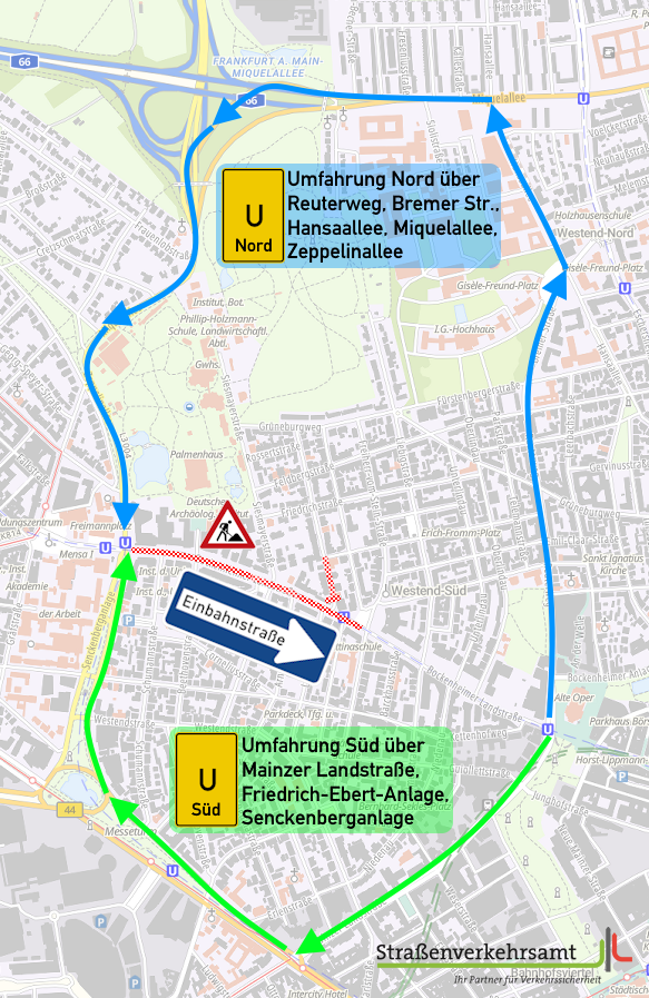 Straßenkarte 