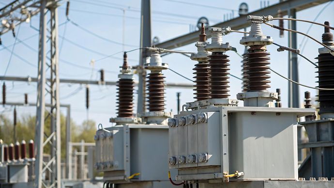 Umspannanlage mit Transformatoren